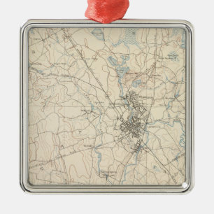 Taunton, Massachusetts Metal Ornament
