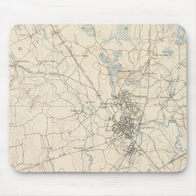 Taunton, Massachusetts Mouse Pad (Front)