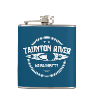 Taunton River Massachusetts Kayaking Hip Flask