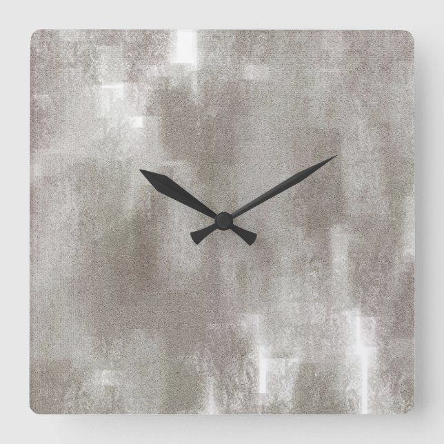 Taupe Abstract Wall Clock (Front)