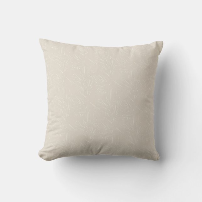 Taupe and Cream Texture Print Outdoor Pillow 16x16 (Front)
