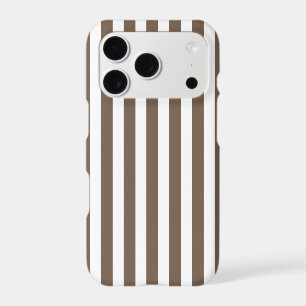 Taupe and white candy stripes