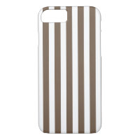 Taupe and white candy stripes