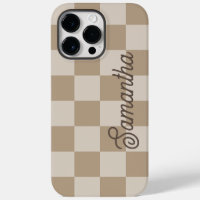 Taupe Beige Checkers Script Name