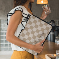 Taupe Beige Checkers Script Name