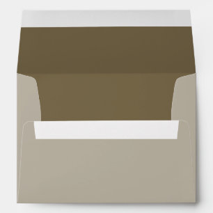 Taupe Brown Colour Background Customisable Envelopes