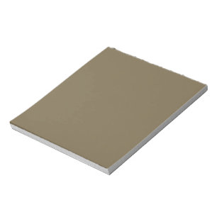 Taupe Brown Colour Background Customisable Notepad