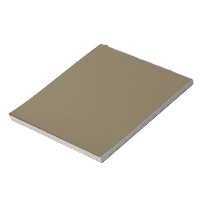 Taupe Brown Colour Background Customisable Notepad (Rotated)
