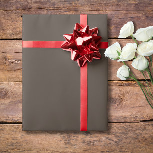 Taupe Brown Solid Colour Classic Elegant Wrapping Paper