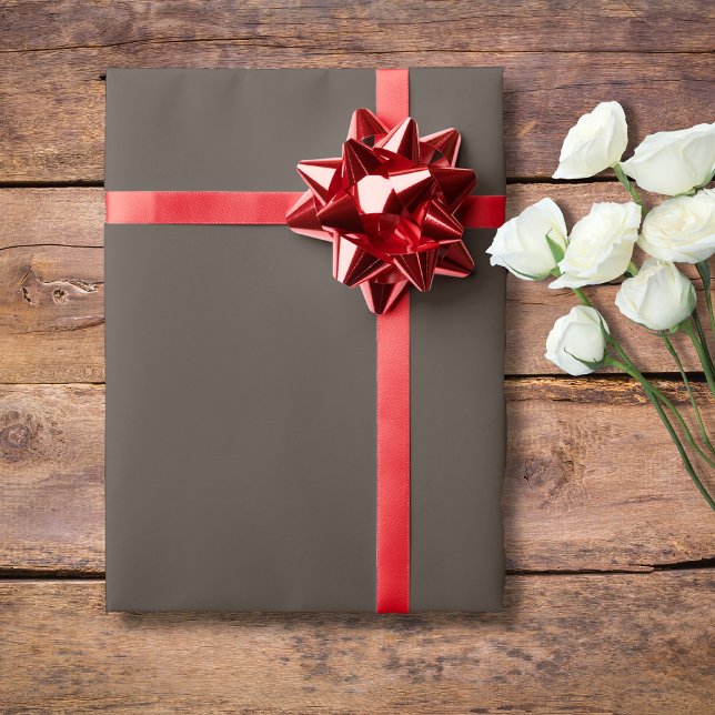 Taupe Brown Solid Colour | Classic | Elegant Wrapping Paper (Creator Uploaded)