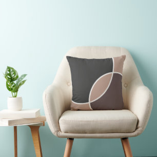 Taupe Circles Cushion
