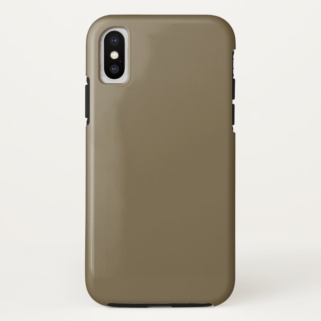 Taupe Coffee Colour Decor Background Customisable Case-Mate iPhone Case (Back)