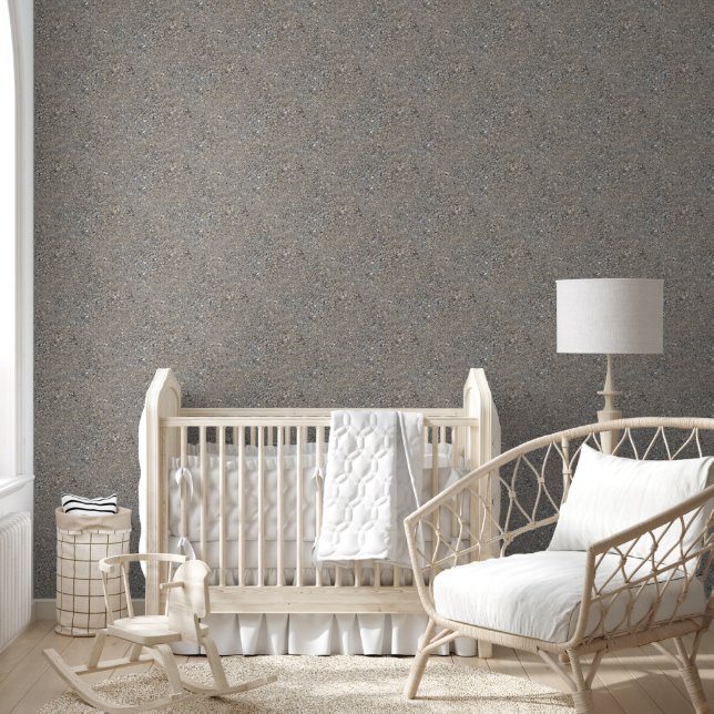 Taupe Concrete Cement Blue Aggregate Sidewalk Wallpaper (Kids)
