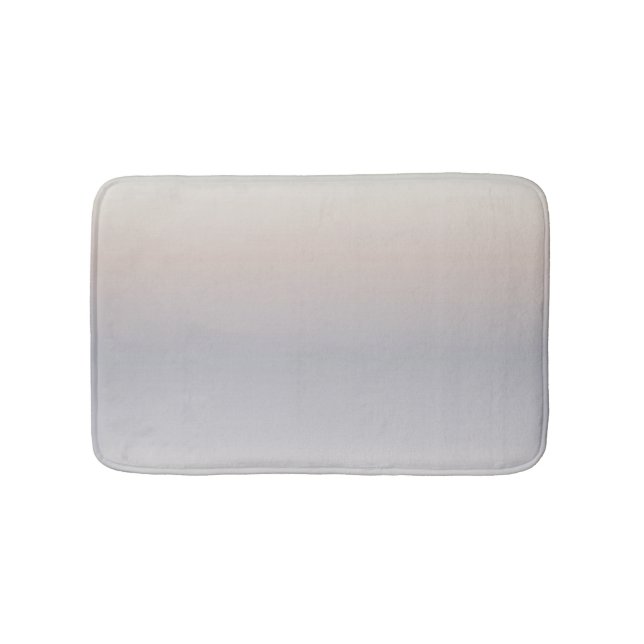 Taupe Cream Gradient Modern Minimalist Bath Mat (Front)