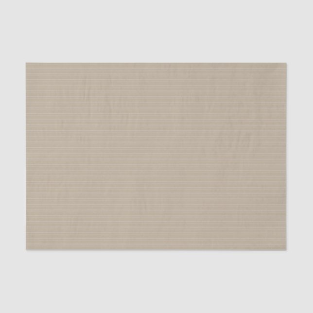 Taupe Faint Pin Stripe Tissue Paper (Front)