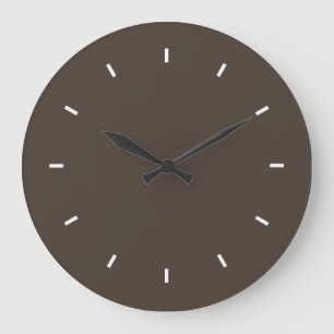 Taupe High Quality Colour Matched Large Clock