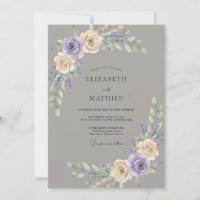 Taupe Lyrical Botanical Wedding