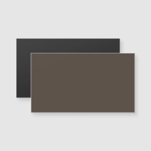Taupe Magnetic Business Card