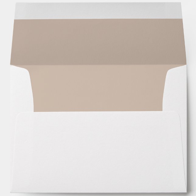 Taupe Minimalistic Fall Leaf Return Address Envelope (Taupe Minimalistic Fall Leaf Return Address Envelope by Painted Paperie
)