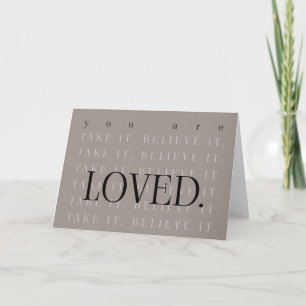 Taupe Motivational Quote Greeting Card