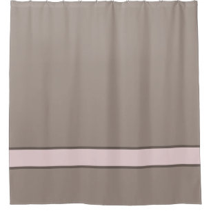 Taupe & Pink Shower Curtain