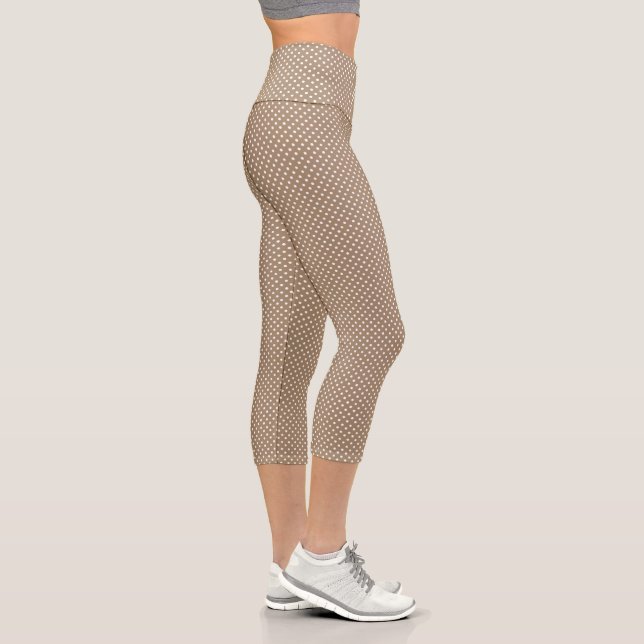 Taupe Polka Dot Leggings (Right)