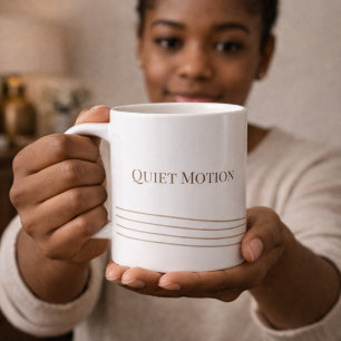Taupe Quiet Motion Classic Mug, 11 oz Coffee Mug