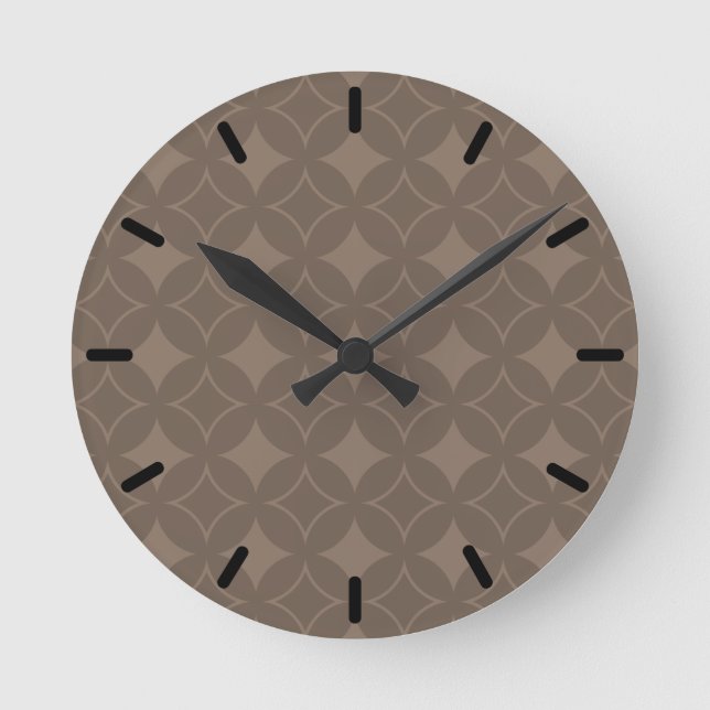 Taupe shippo round clock (Front)