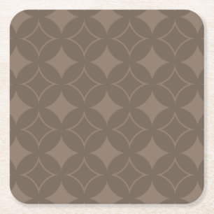 Taupe shippo square paper coaster
