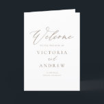 Taupe Simple Script Formal Wedding Program<br><div class="desc">Make your wedding ceremony even more memorable with our customisable wedding program booklet, featuring simple taupe typography and elegant calligraphy. Designed to showcase the details of your special day, this booklet can be personalised with your ceremony schedule, wedding party, and other important information. The clean, modern taupe typography paired with...</div>