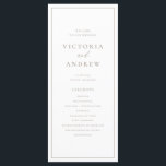 Taupe Simple Typography Formal Wedding Program<br><div class="desc">Add a personal touch to your wedding with our customisable wedding programs, featuring simple taupe typography and elegant calligraphy. These programs are perfect for sharing your ceremony details, from the schedule to your wedding party, all while keeping things stylish and easy to read. The mix of modern taupe typography and...</div>
