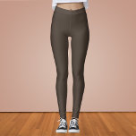 Taupe Solid Colour Leggings<br><div class="desc">Taupe Solid Colour</div>