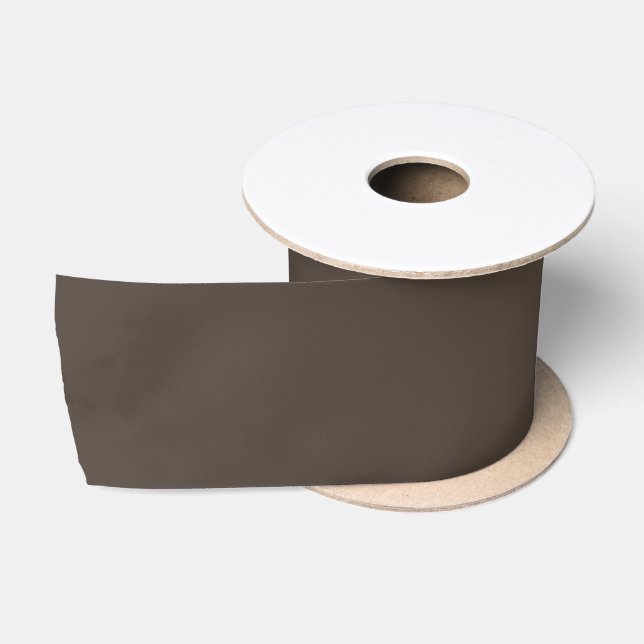 Taupe Solid Colour Satin Ribbon (Spool)