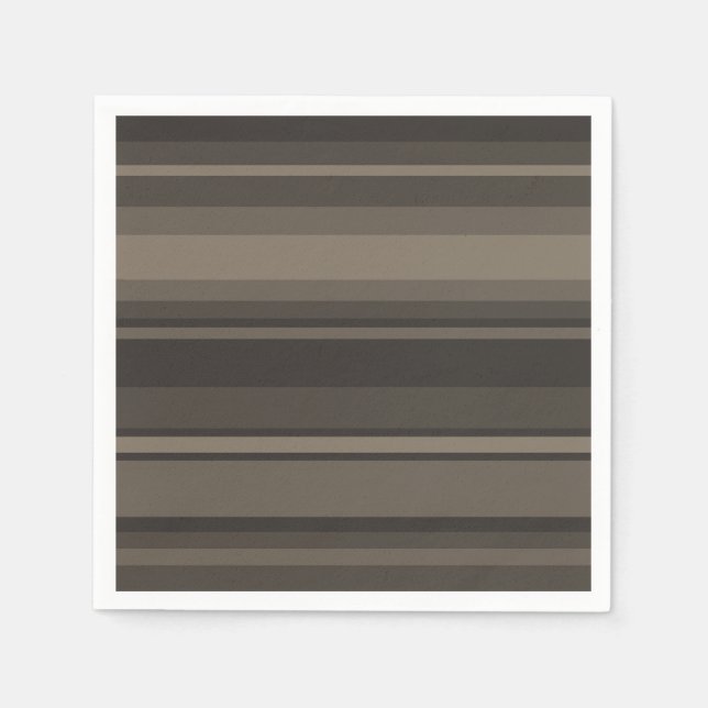 Taupe stripes napkin (Front)