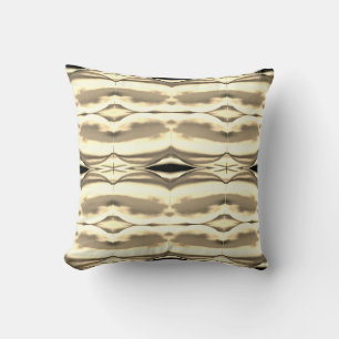 Taupe Yellow Beige Southwest Look Large Tiles Cushion