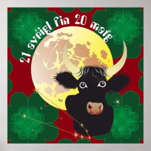 Taur 21 avrigl fin 20 matg Placat Poster