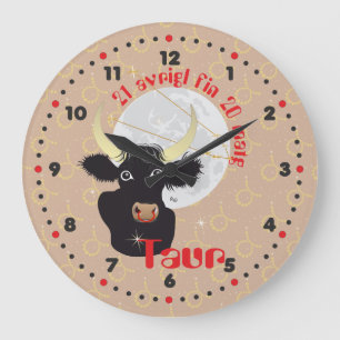 Taur 21 avrigl fin 20 matg Ura Large Clock