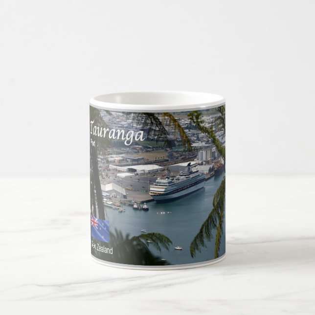 Tauranga - Port - New Zealand - Panorama - Coffee Mug (Center)