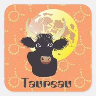 Taureau 21 avril au 20 mai Autocollants Square Sticker