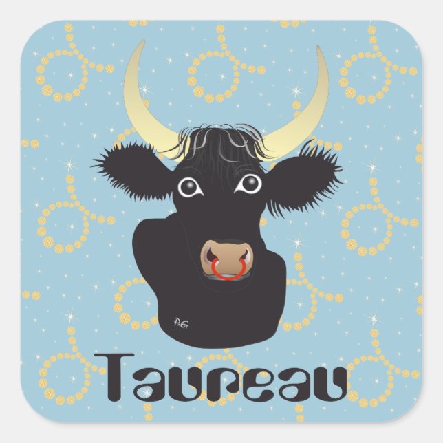 Taureau 21 avril au 20 mai Autocollants Square Sticker (Front)