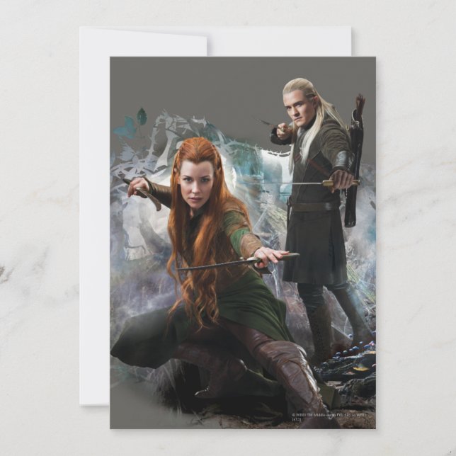 TAURIEL™ and LEGOLAS GREENLEAF™ Graphic Invitation (Front)