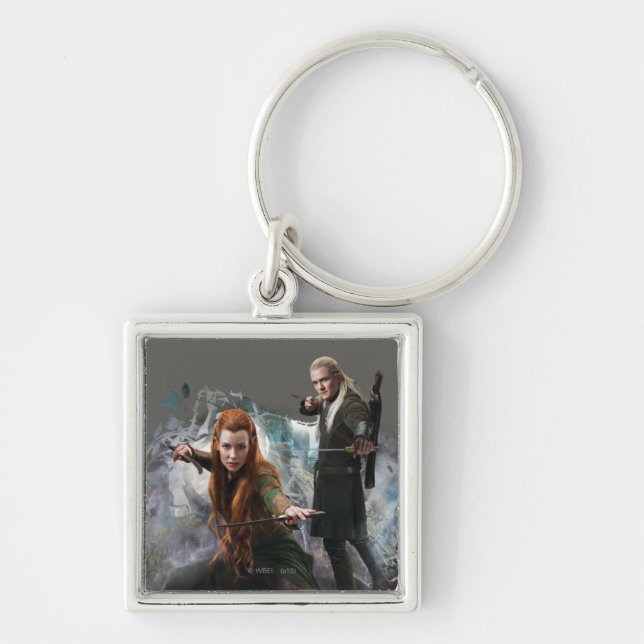 TAURIEL™ and LEGOLAS GREENLEAF™ Graphic Key Ring (Front)