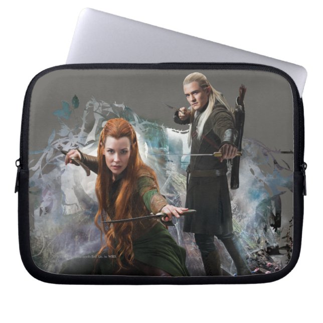 TAURIEL™ and LEGOLAS GREENLEAF™ Graphic Laptop Sleeve (Front)