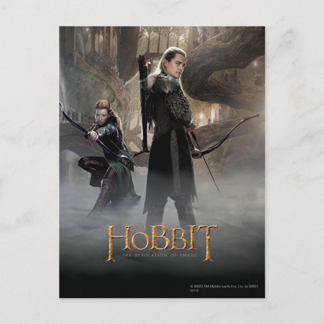TAURIEL™ And LEGOLAS GREENLEAF™ Movie Poster 2 Postcard (Front)