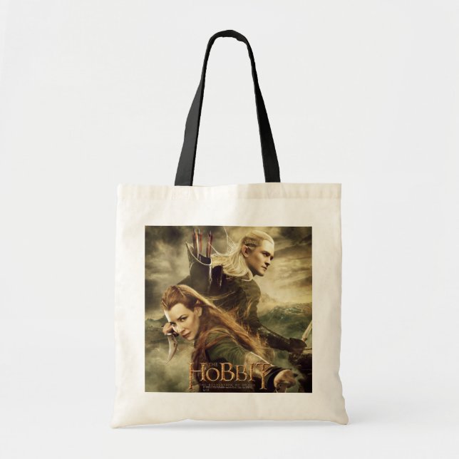 TAURIEL™ And LEGOLAS GREENLEAF™ Movie Poster 3 Tote Bag (Front)