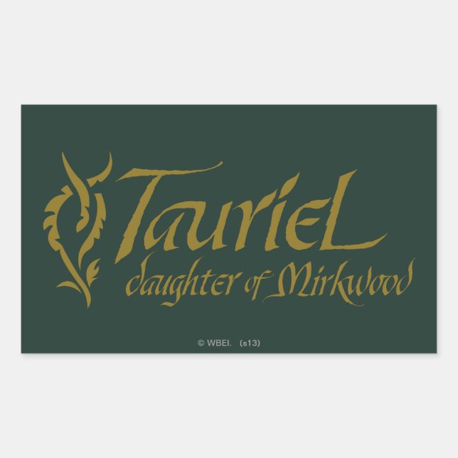 TAURIEL™ Name Rectangular Sticker (Front)