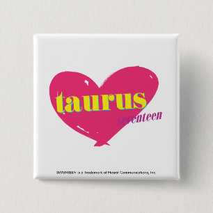 Taurus 15 Cm Square Badge