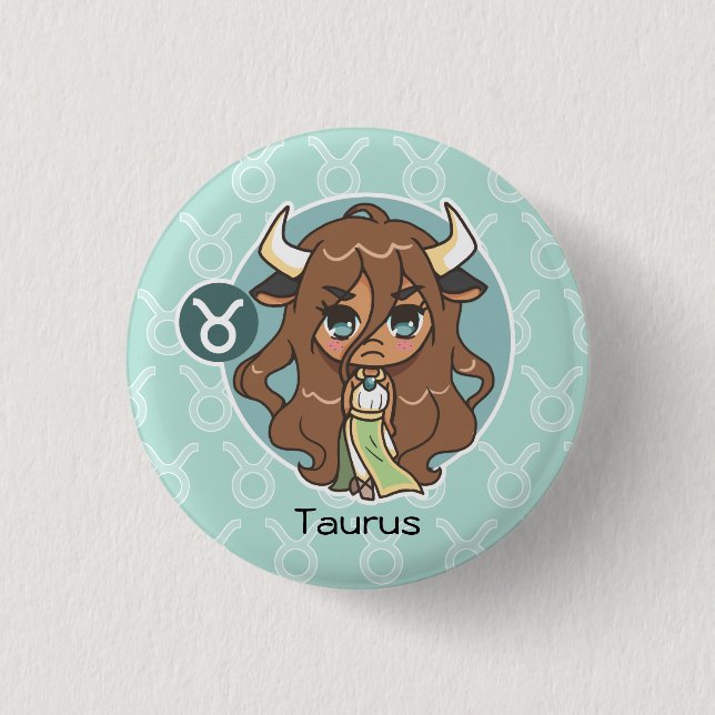 Taurus 3 Cm Round Badge (Front)