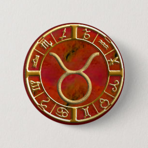 Taurus 6 Cm Round Badge