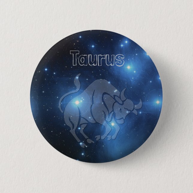 Taurus 6 Cm Round Badge (Front)